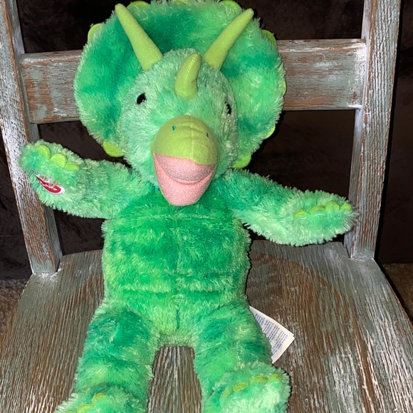 Build a Bear Dinosaur Plush Triceratops Green Jurassic World Doll Toy No Sound - Picture 1 of 6